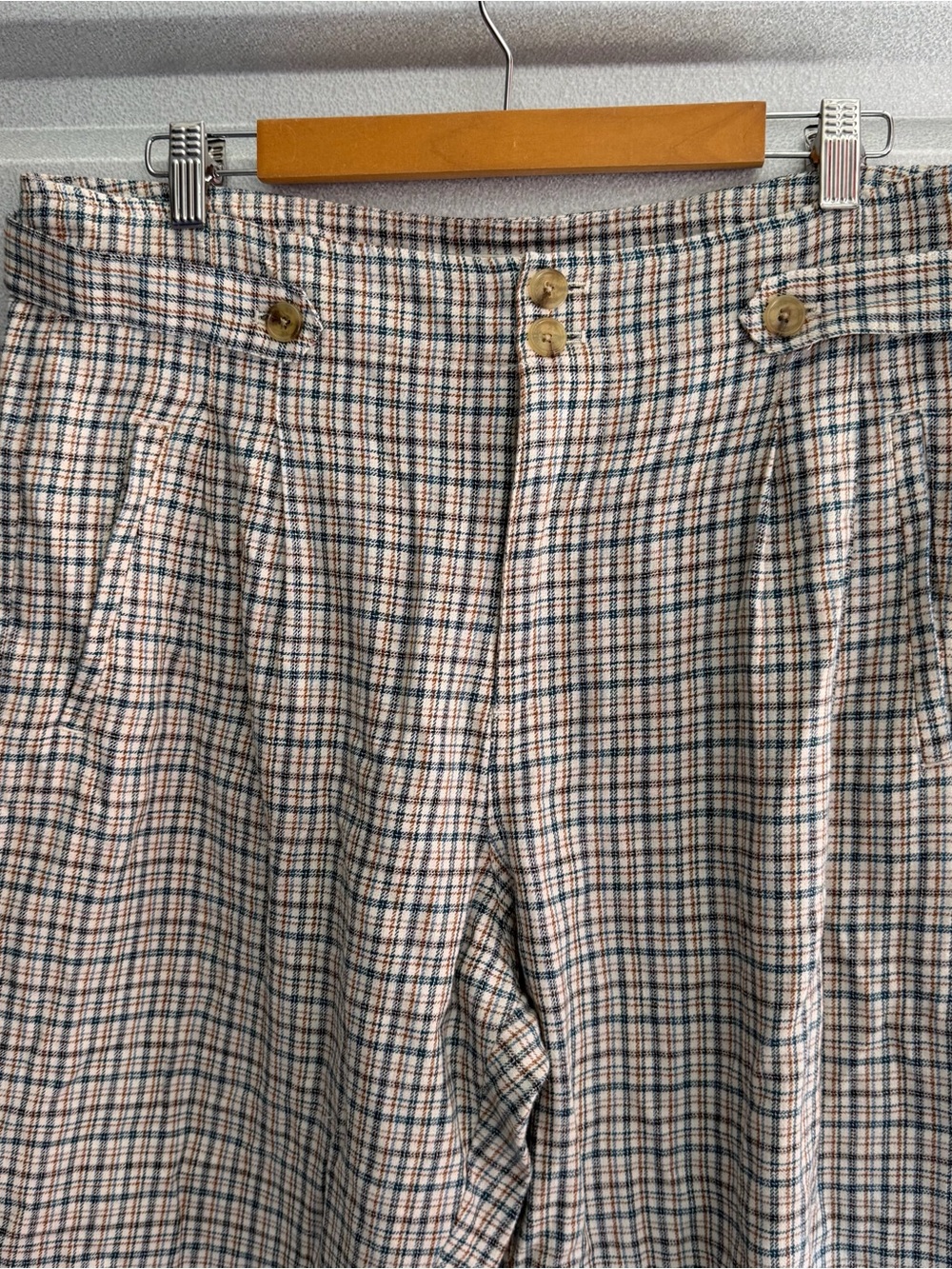 Sundance plaid cropped slim trousers - Picture 2 of 6